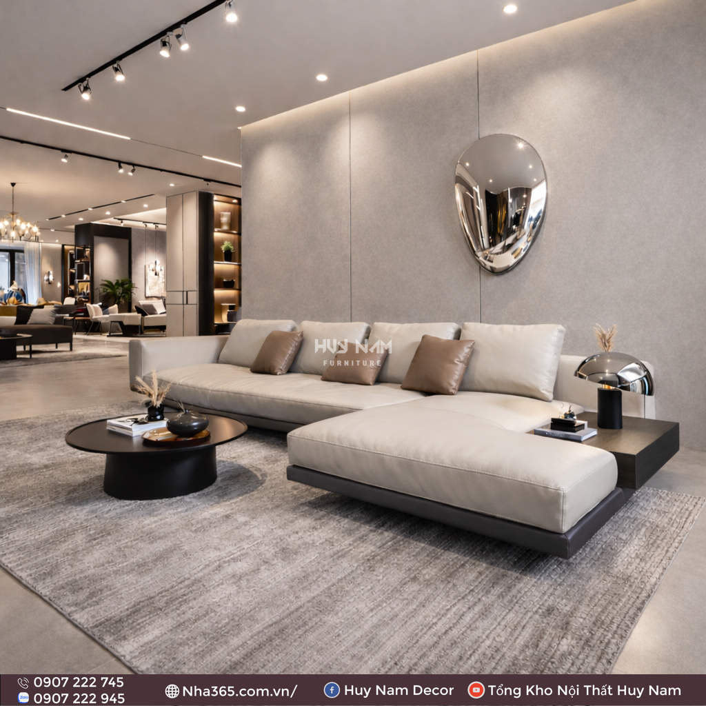 Sofa Hiện Đại SF-2070 Cao Cấp | Sofa Da Nappa Chống Cào, Xoá Mực Sofa Hiện Đại SF-2070 Cao Cấp | Sofa Da Nappa Chống Cào, Xoá Mực