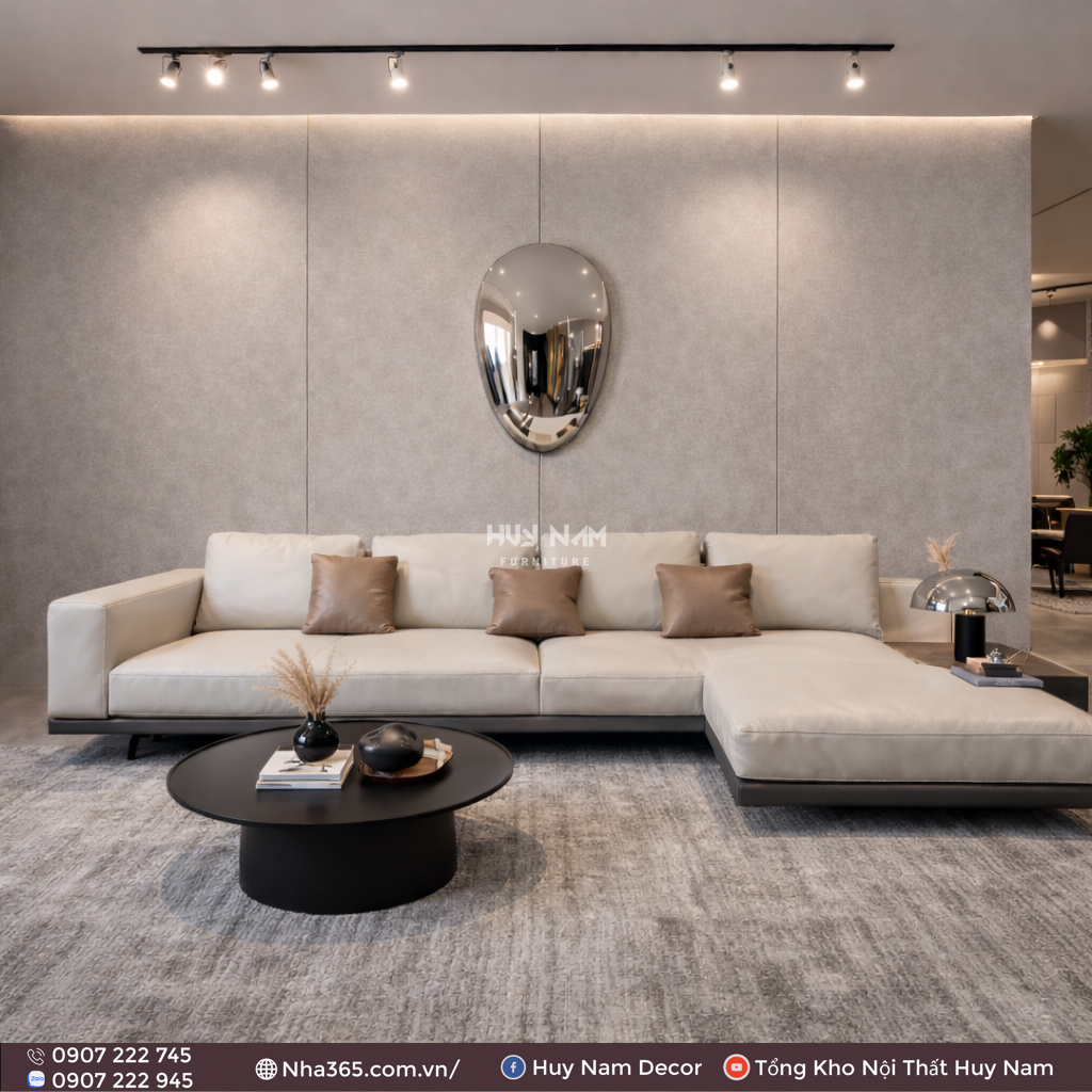 Sofa Hiện Đại SF-2070 Cao Cấp | Sofa Da Nappa Chống Cào, Xoá Mực Sofa Hiện Đại SF-2070 Cao Cấp | Sofa Da Nappa Chống Cào, Xoá Mực