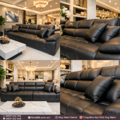 Sofa Hiện Đại SF-2074 Cao Cấp | Sofa Da Nappa Chống Cào, Xoá Mực - Ảnh 3
