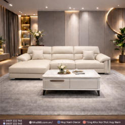 Sofa Hiện Đại SF-2078 Cao Cấp | Sofa Da Nappa Chống Cào, Xoá Mực - Ảnh 3