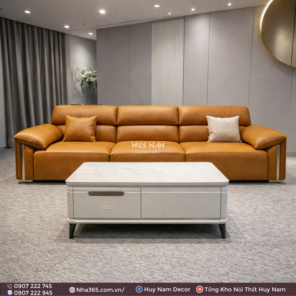Sofa Hiện Đại SF-2079 Cao Cấp | Sofa Da Nappa Chống Cào, Xoá Mực Sofa Hiện Đại SF-2079 Cao Cấp | Sofa Da Nappa Chống Cào, Xoá Mực