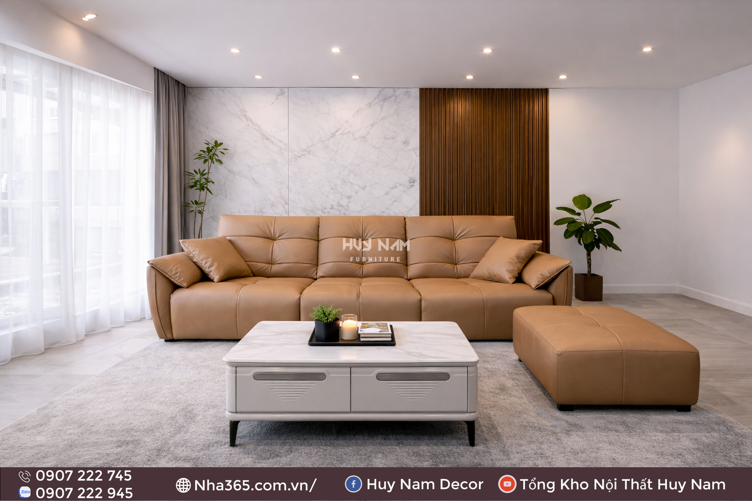 Sofa Hiện Đại SF-2085 | Sofa Da PU Chống Cào