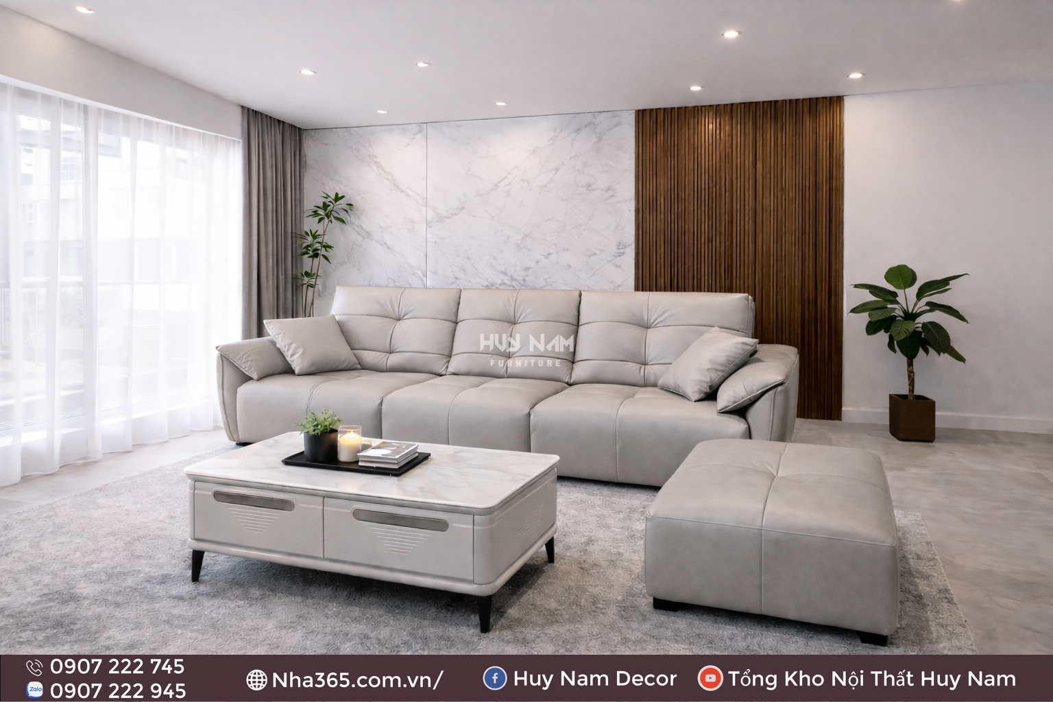Sofa Hiện Đại SF-2083 Cao Cấp | Sofa Da Nappa Chống Cào, Xoá Mực Sofa Hiện Đại SF-2083 Cao Cấp | Sofa Da Nappa Chống Cào, Xoá Mực