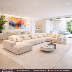 Sofa Hiện Đại SF-2088 Cao Cấp | Sofa Vải Nỉ Trượt Nước, Kháng Khuẩn - Ảnh 3