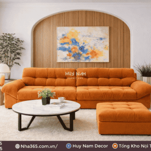 Sofa Hiện Đại SF-2091 Cao Cấp | Sofa Vải Nỉ Trượt Nước, Kháng Khuẩn - Ảnh 4
