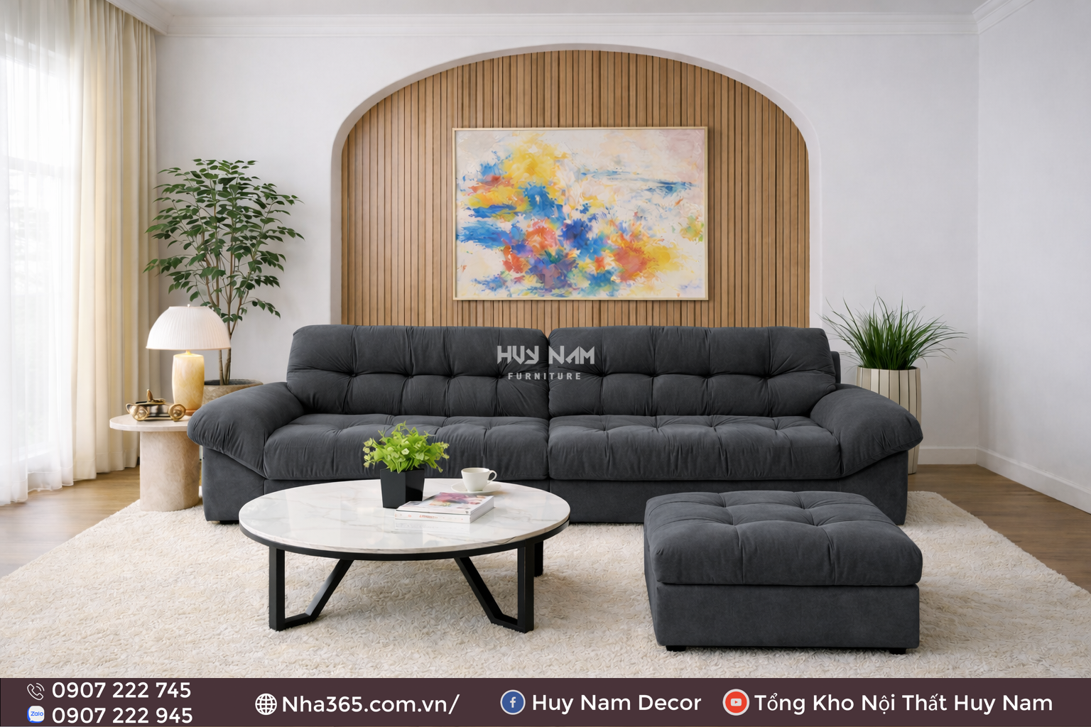 Sofa Hiện Đại SF-2091 Cao Cấp | Sofa Vải Nỉ Trượt Nước, Kháng Khuẩn Sofa Hiện Đại SF-2091 Cao Cấp | Sofa Vải Nỉ Trượt Nước, Kháng Khuẩn