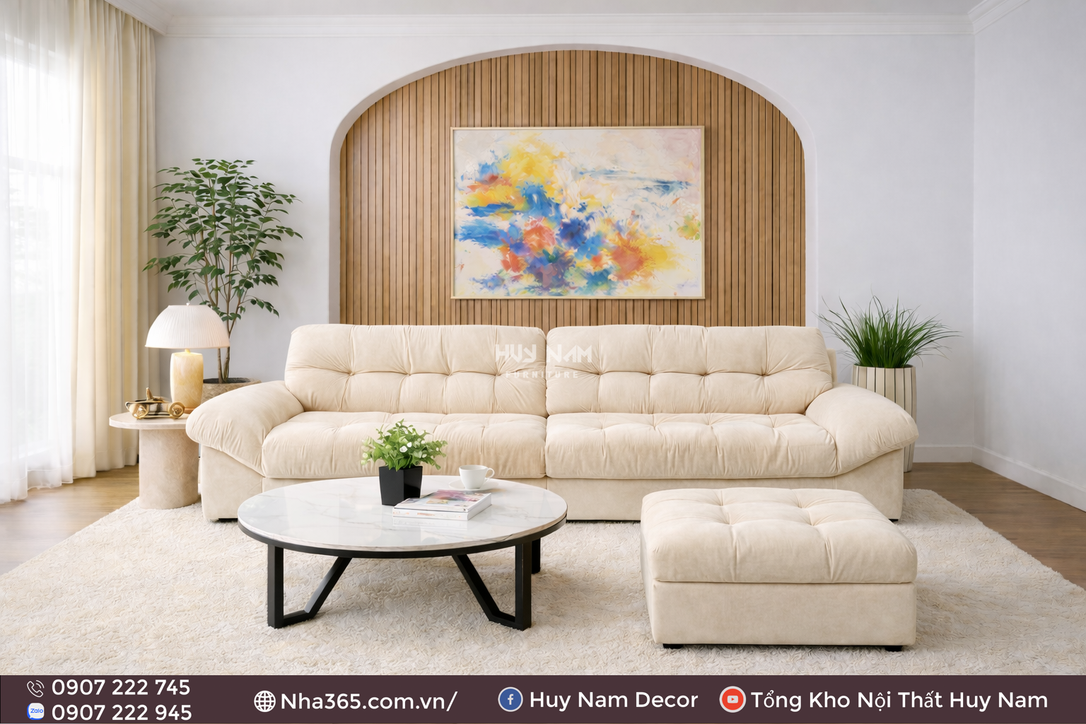 Sofa Hiện Đại SF-2092 | Sofa Da PU Chống Cào