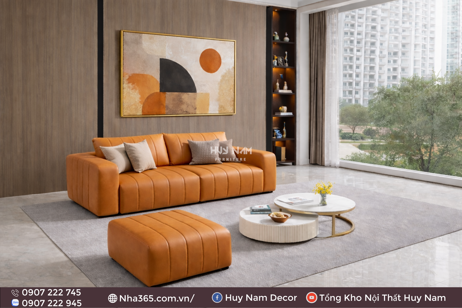 Sofa Hiện Đại SF-2097 | Sofa Da PU Chống Cào