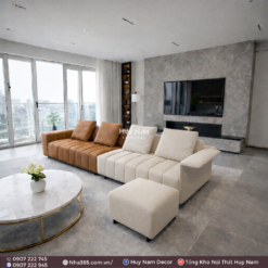 Sofa Hiện Đại SF-2100 Cao Cấp | Sofa Da Nappa Chống Cào, Xoá Mực - Ảnh 4