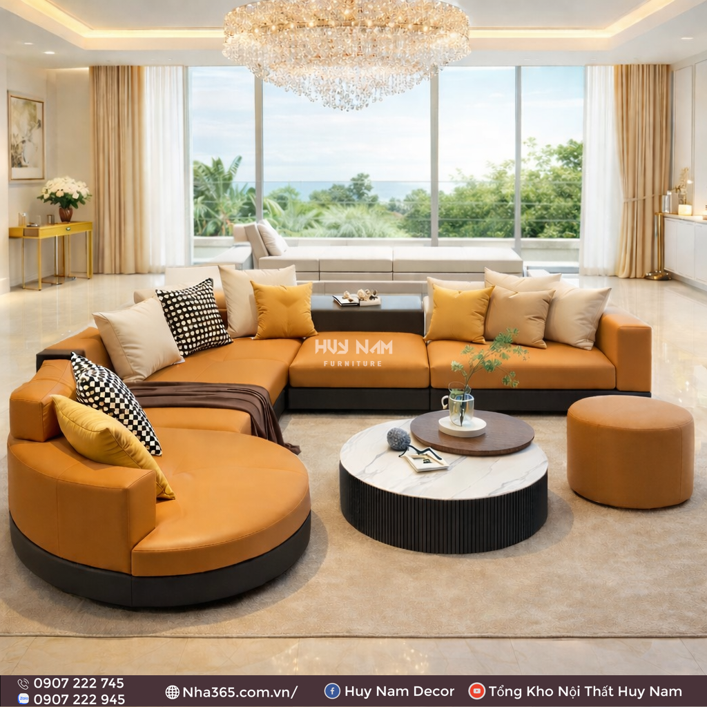 Sofa Hiện Đại SF-2103 | Sofa Da PU Chống Cào