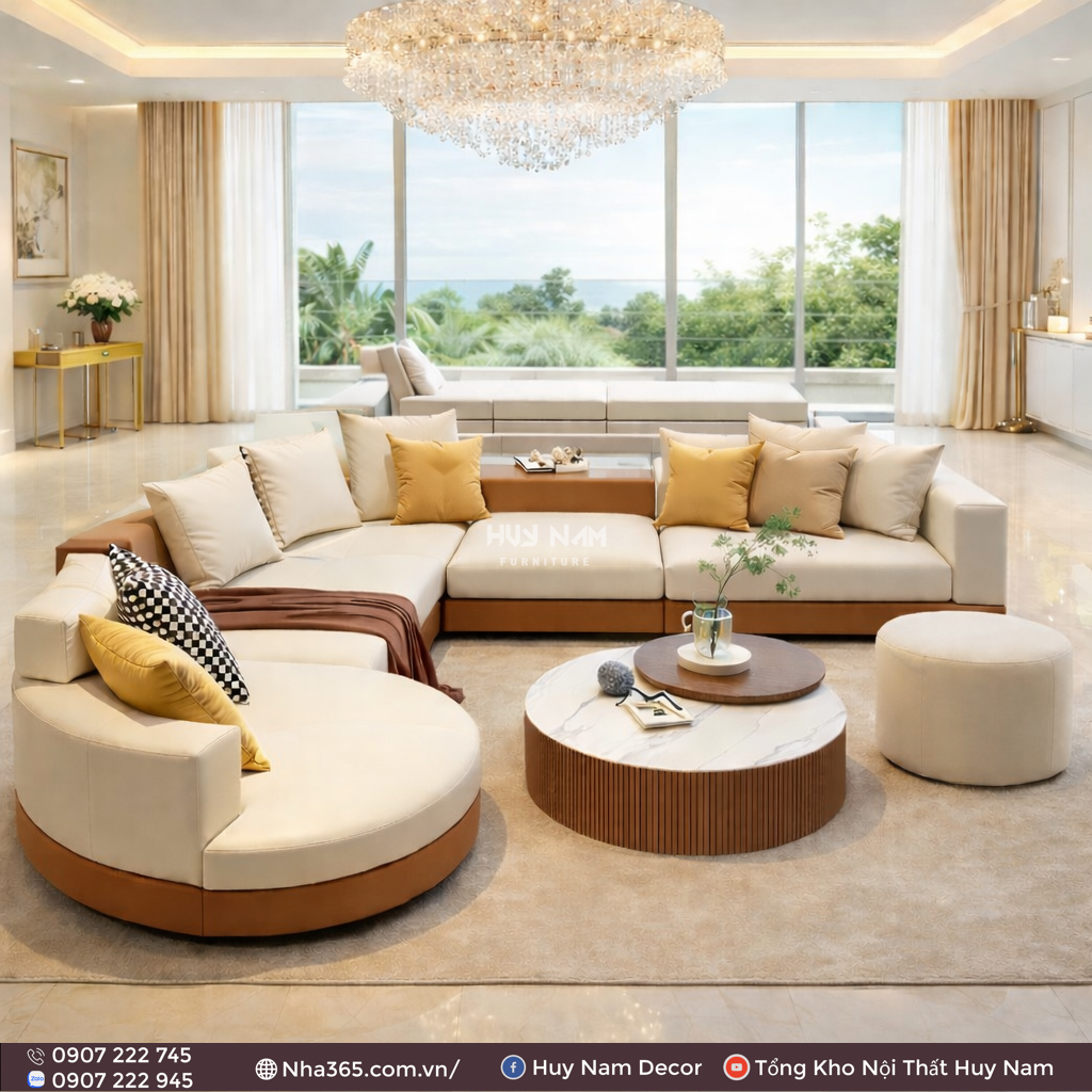 Sofa Hiện Đại SF-2103 | Sofa Da PU Chống Cào