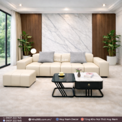 Sofa Hiện Đại SF-2106 Cao Cấp | Sofa Da Nappa Chống Cào, Xoá Mực - Ảnh 4