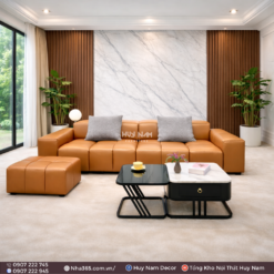 Sofa Hiện Đại SF-2106 Cao Cấp | Sofa Da Nappa Chống Cào, Xoá Mực - Ảnh 3
