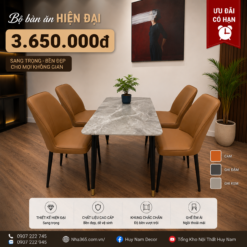 [SALE OFF] BÀN ĂN CHÂN CÔN 1M2, 4 GHẾ 1025