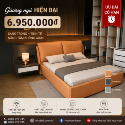 [BÁN CHẠY] Giường ngủ bọc nệm 1250 1m8