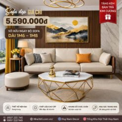 sofa giá hời tặng kèm bàn trà kim cương