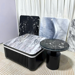 Alternative view of BÀN TRÀ SOFA - BÀN CẶP ĐÁ VI TINH THỂ