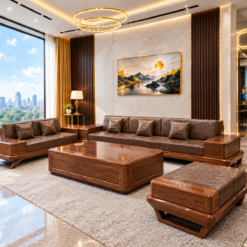 Alternative view of SOFA VĂNG CHÂN THUYỀN GỖ TẦN BÌ